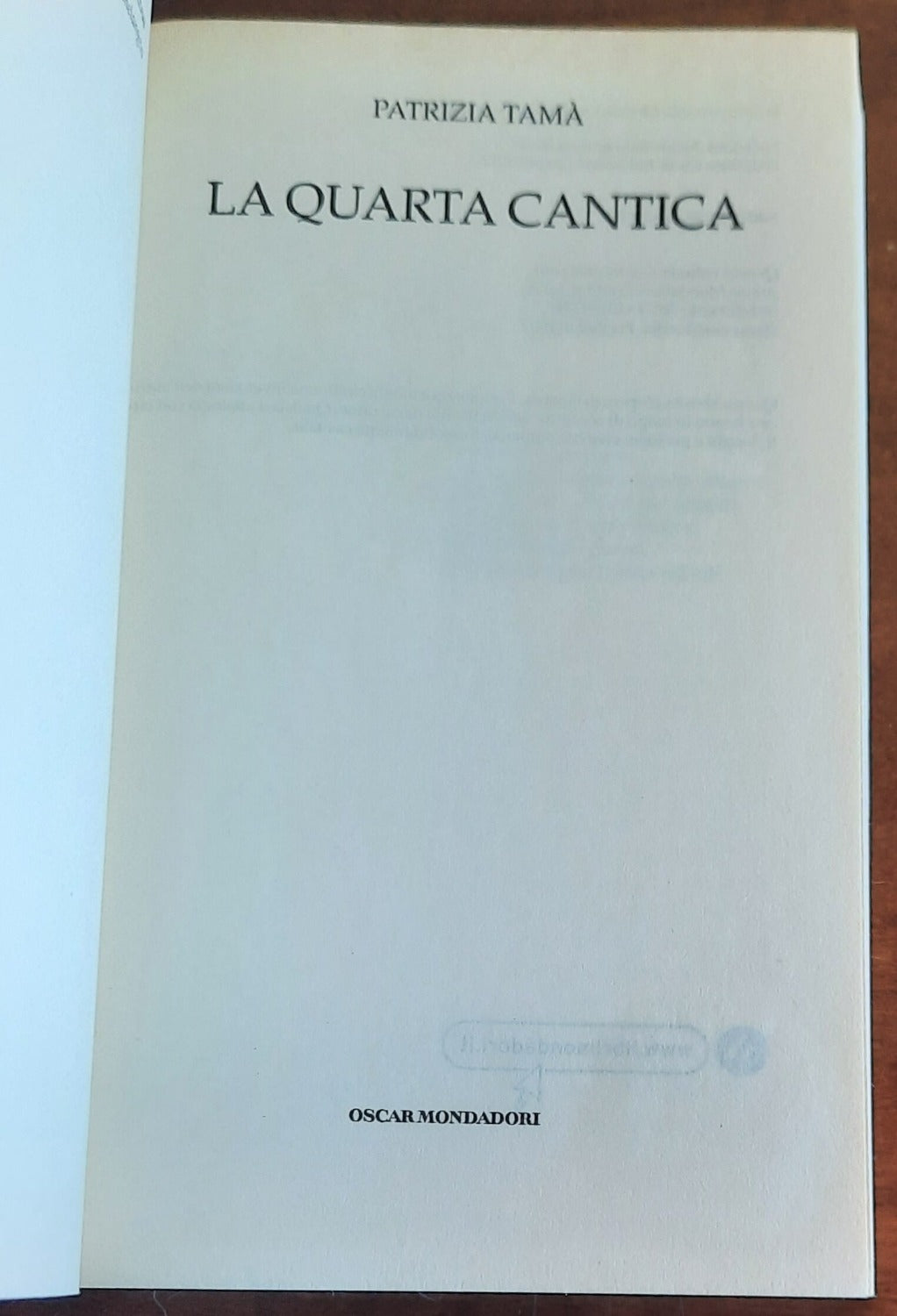 La quarta cantica - Oscar Mondadori