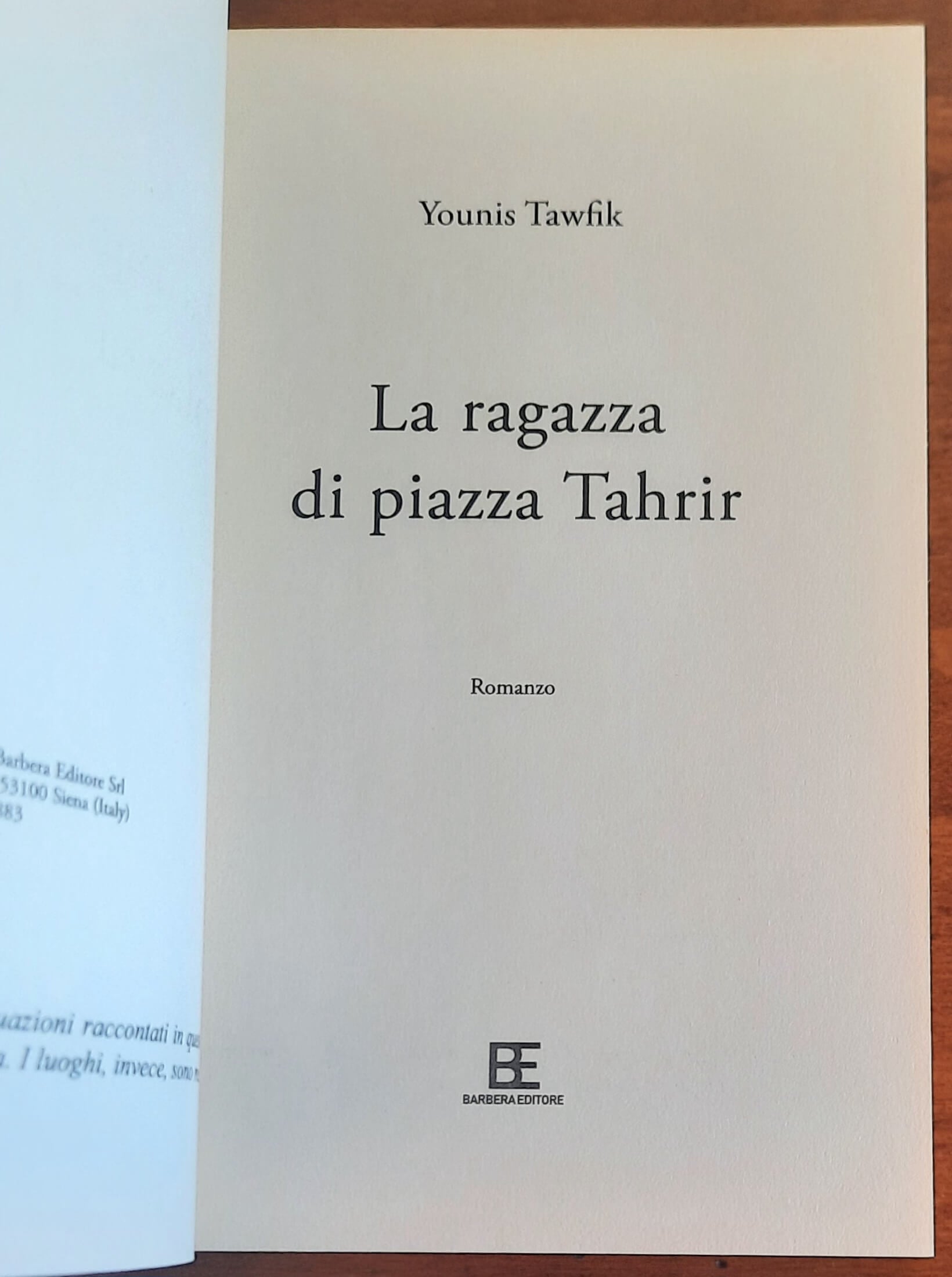 La ragazza di piazza Tahrir - Barbera Editore