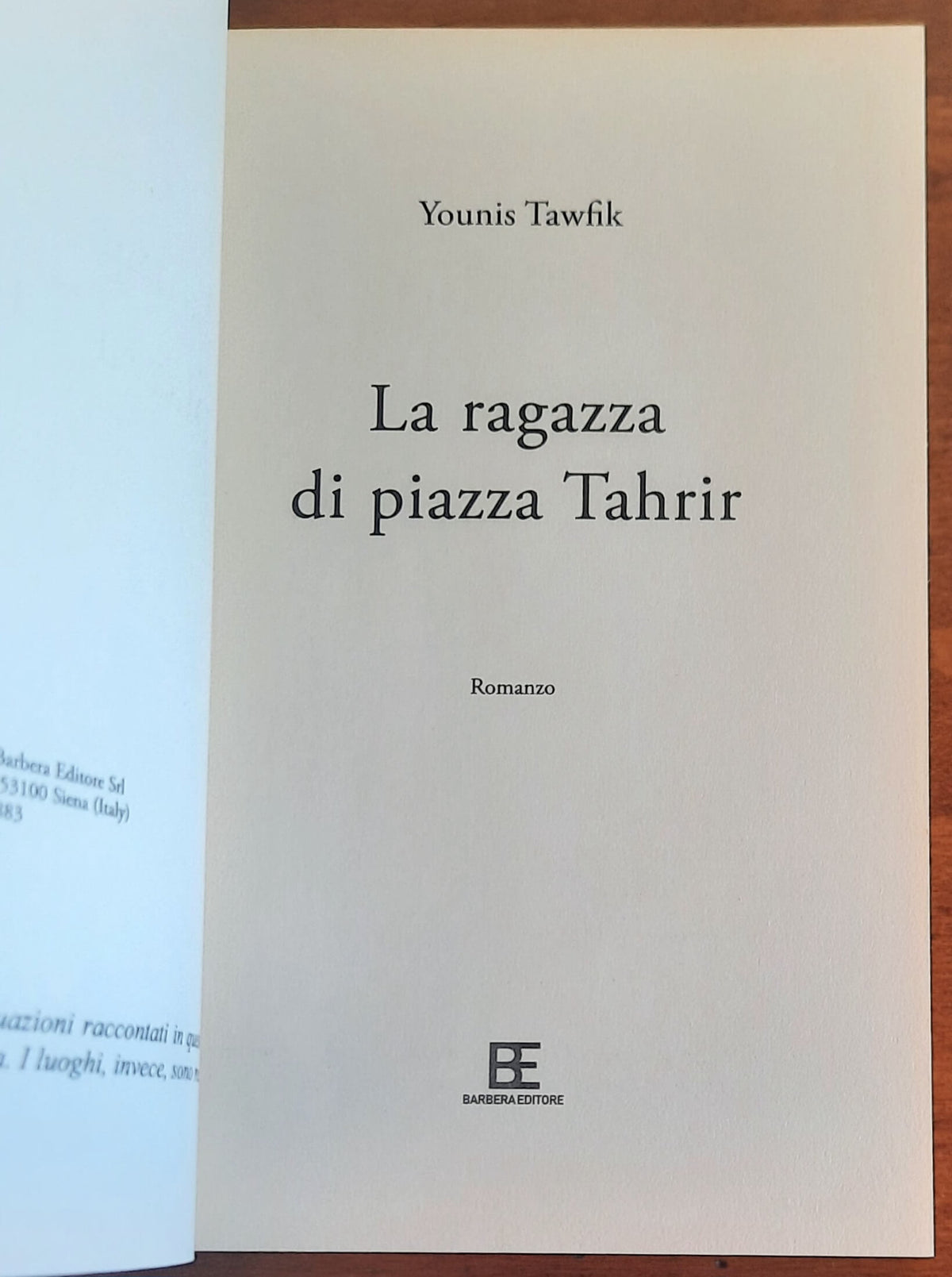 La ragazza di piazza Tahrir - Barbera Editore