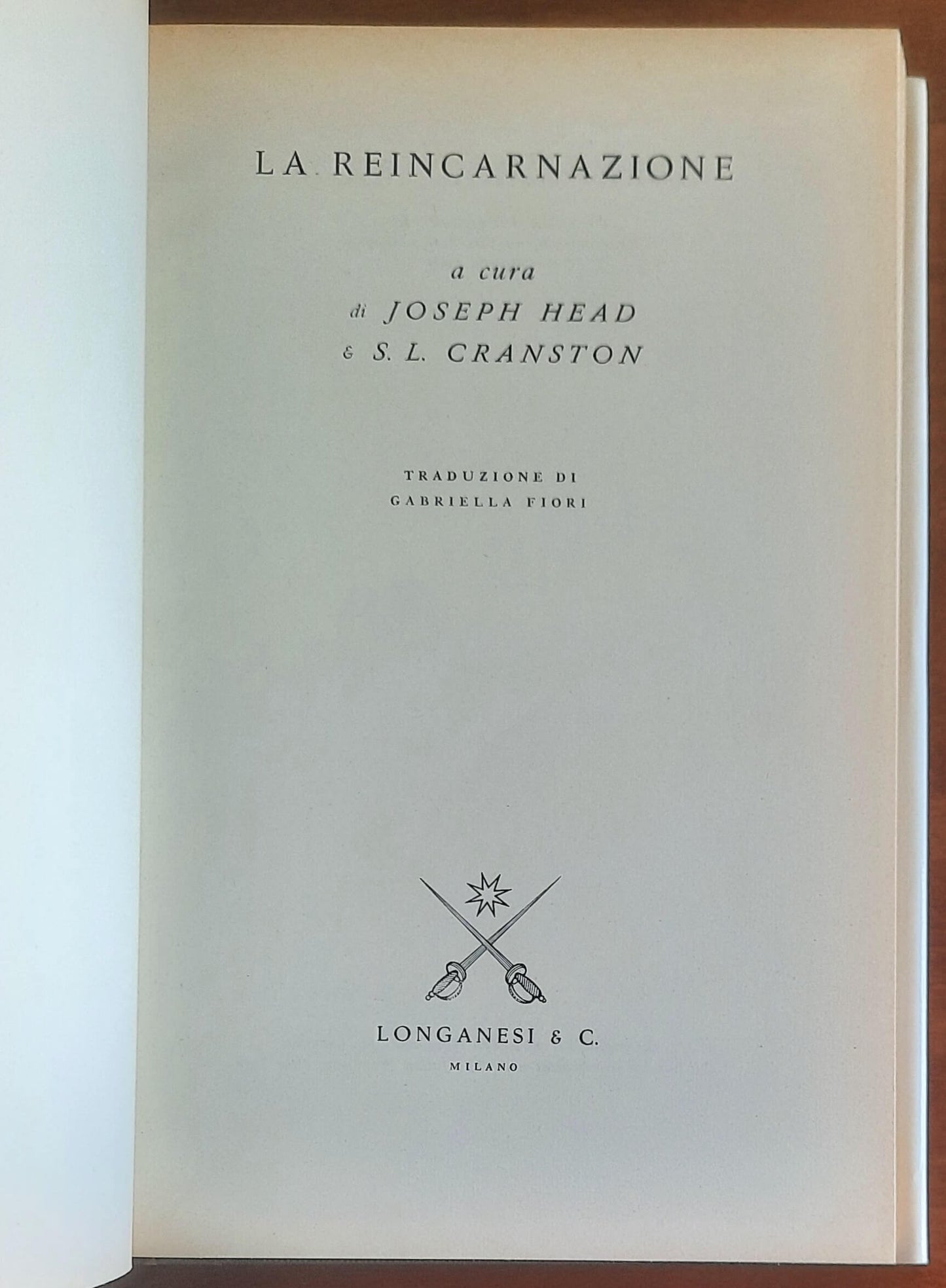 La reincarnazione - Joseph Head E S. L. Cranston - Longanesi