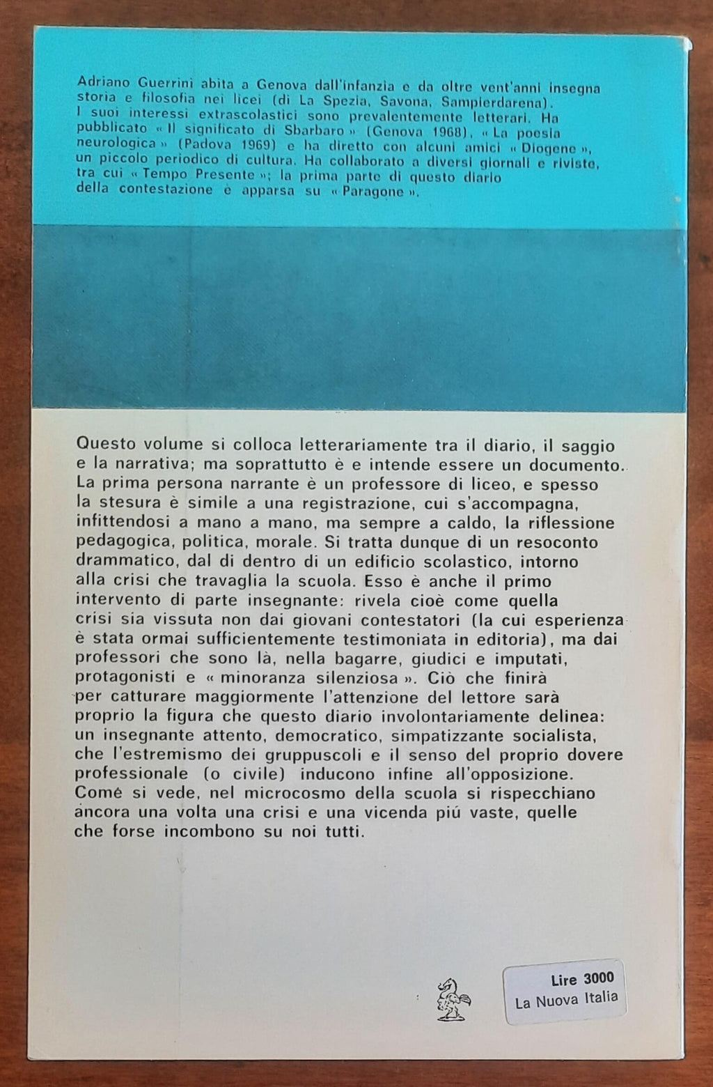 La rivoluzione al liceo. Autobiografia di un professore - di Adriano Guerrini