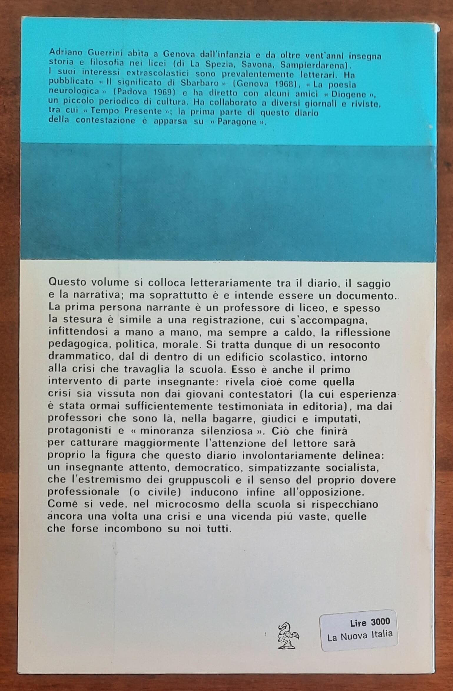 La rivoluzione al liceo. Autobiografia di un professore - di Adriano Guerrini