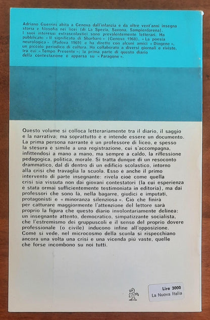 La rivoluzione al liceo. Autobiografia di un professore - di Adriano Guerrini