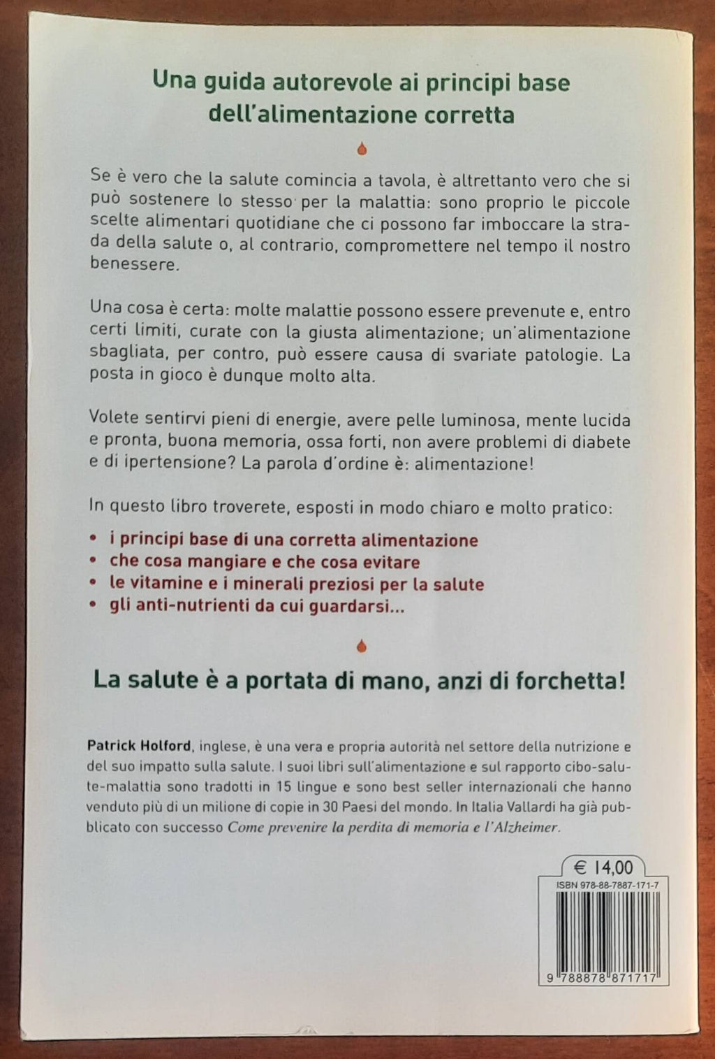 La salute comincia a tavola - Patrick Holford - Vallardi