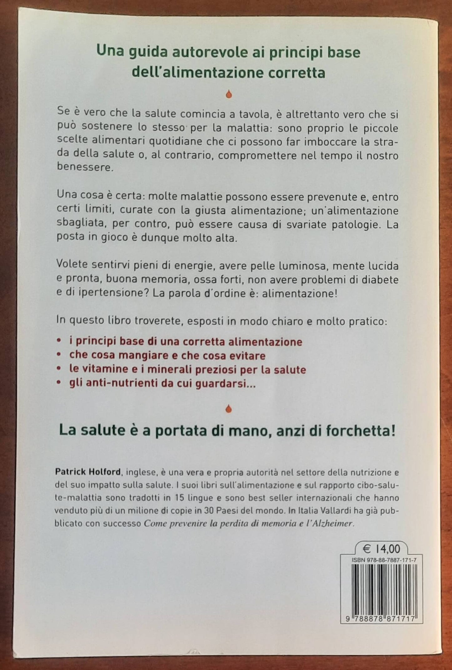 La salute comincia a tavola - Patrick Holford - Vallardi