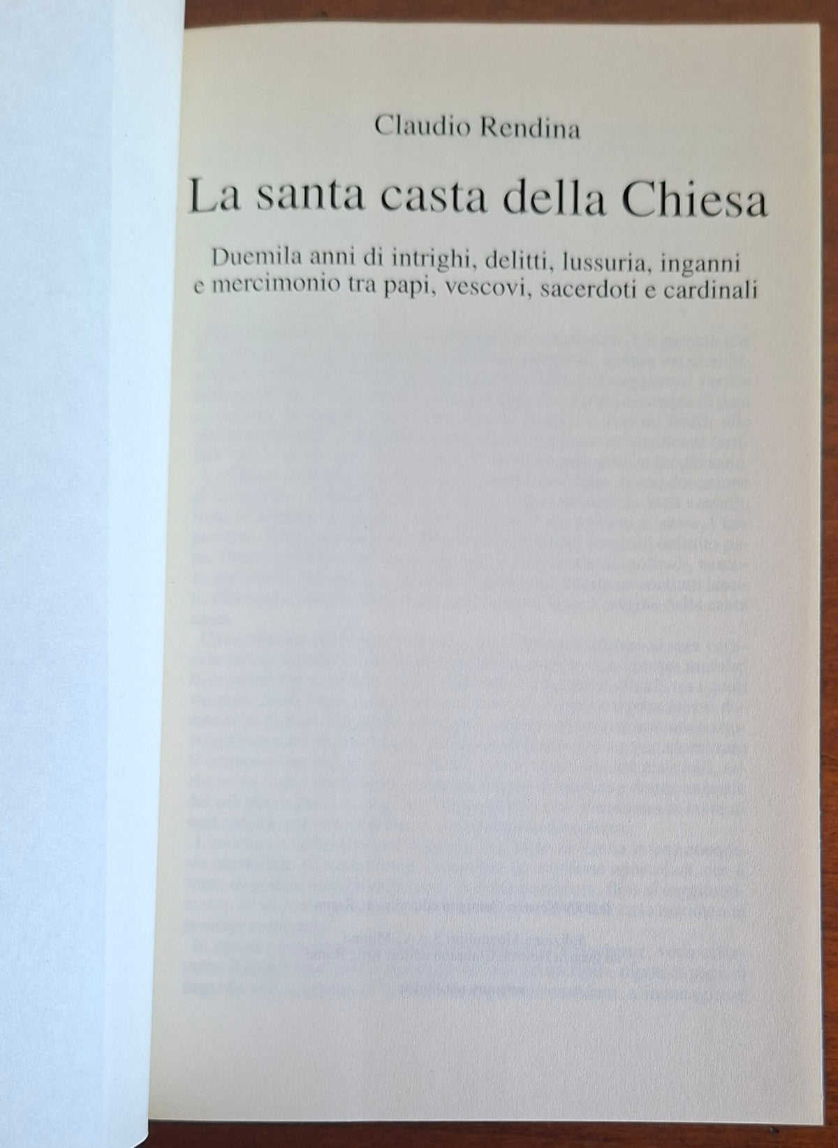 La santa casta della Chiesa - Mondolibri
