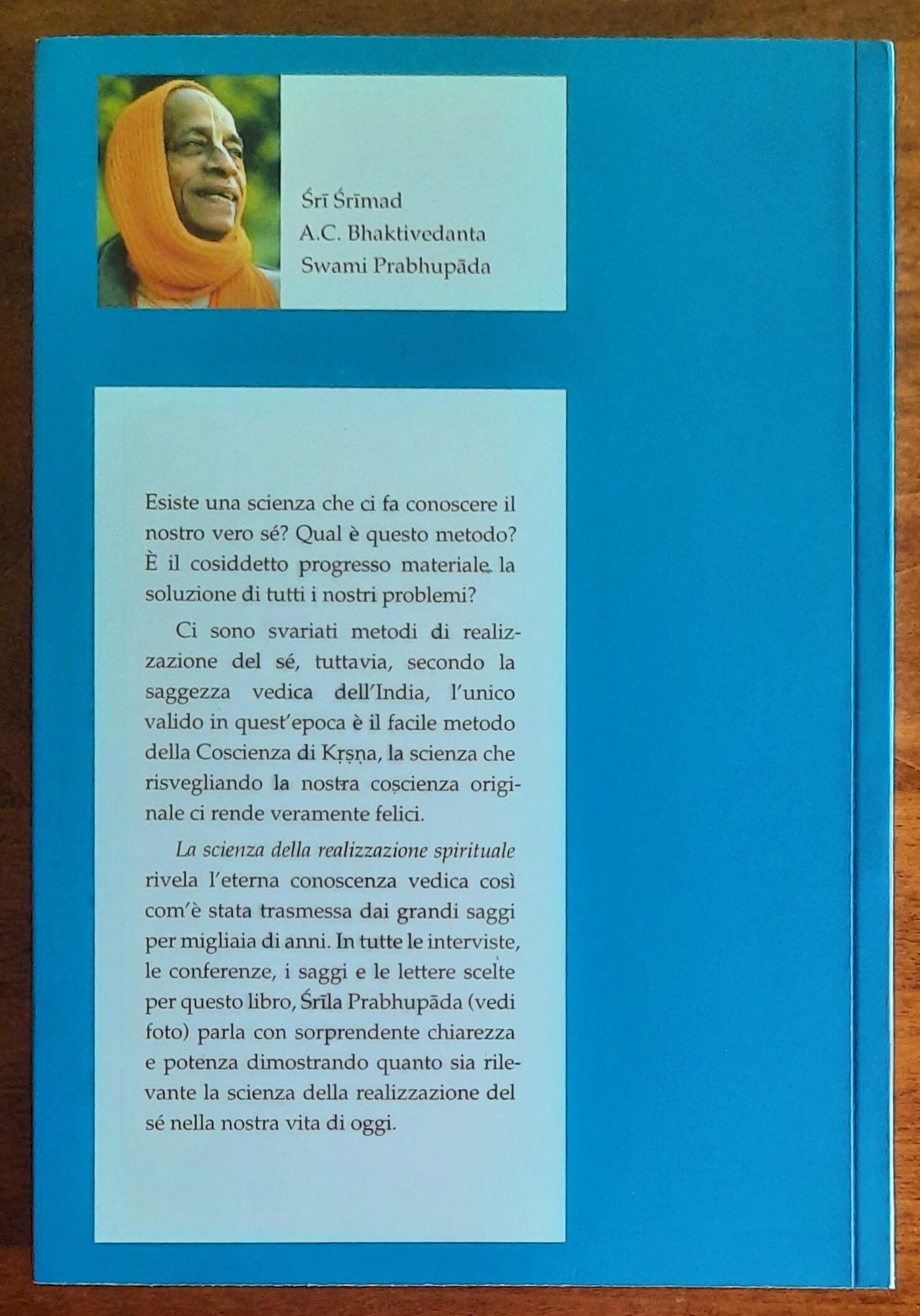 La scienza della realizzazione spirituale - The Bhaktivedanta Book Trust
