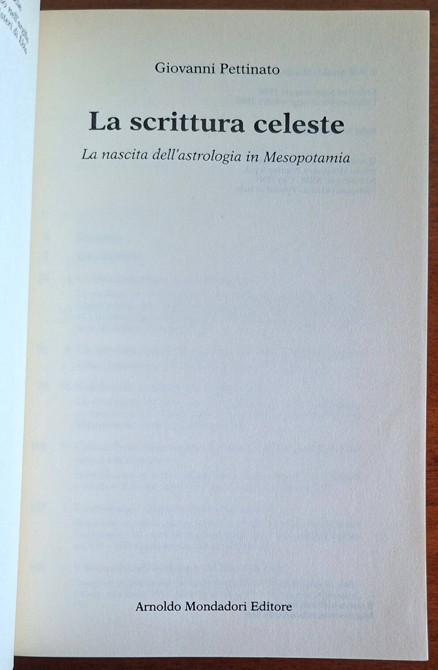La scrittura celeste. La nascita dell'astrologia in Mesopotamia