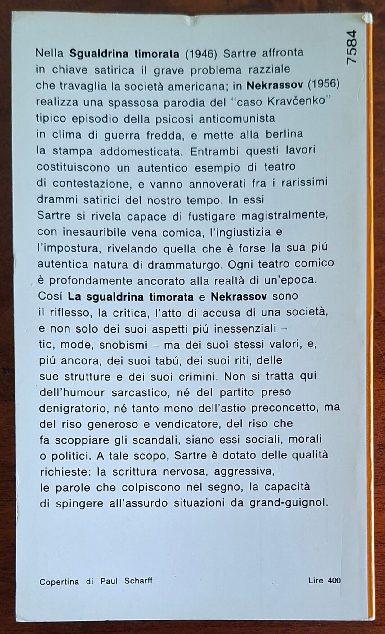 La sgualdrina timorata - Nekrassov - di Jean Paul Sartre
