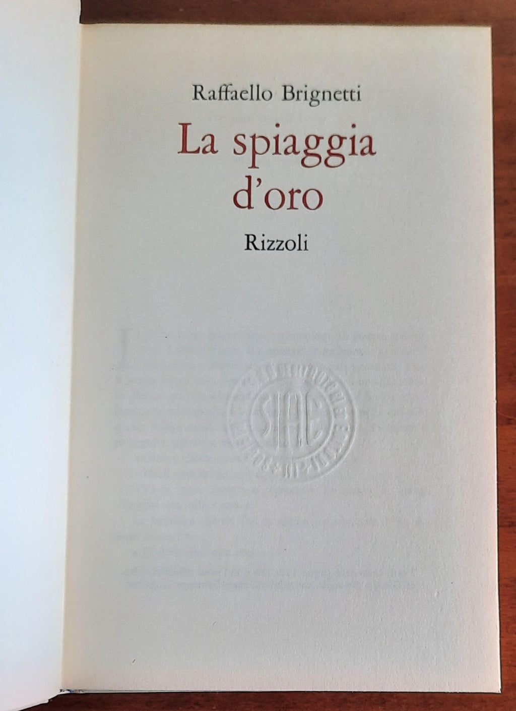 La spiaggia d’oro - Rizzoli - Libreria Biellese