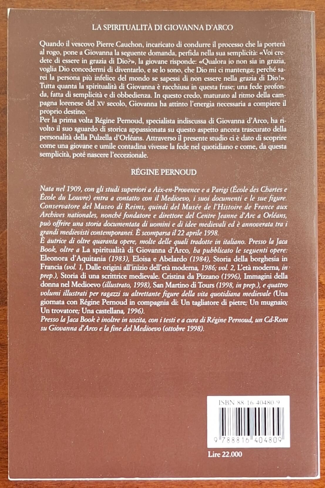 La spiritualità di Giovanna d'Arco - Jaca Book - Biblioteca di Cultura Medievale