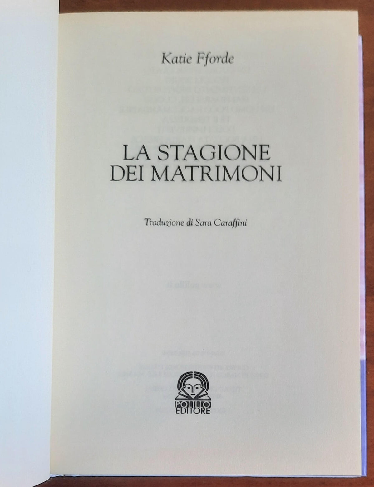 La stagione dei matrimoni - di Sarah Stratford - Polillo Editore