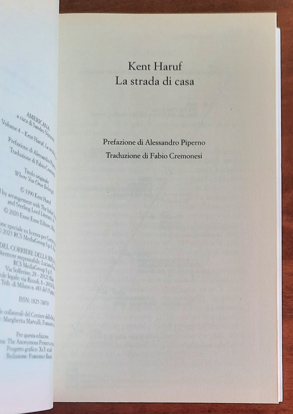 La strada di casa - di Kent Haruf
