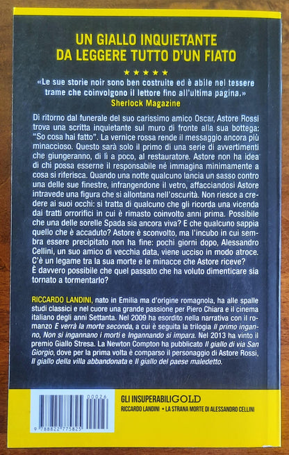 La strana morte di Alessandro Cellini. Un nuovo caso per Astore Rossi