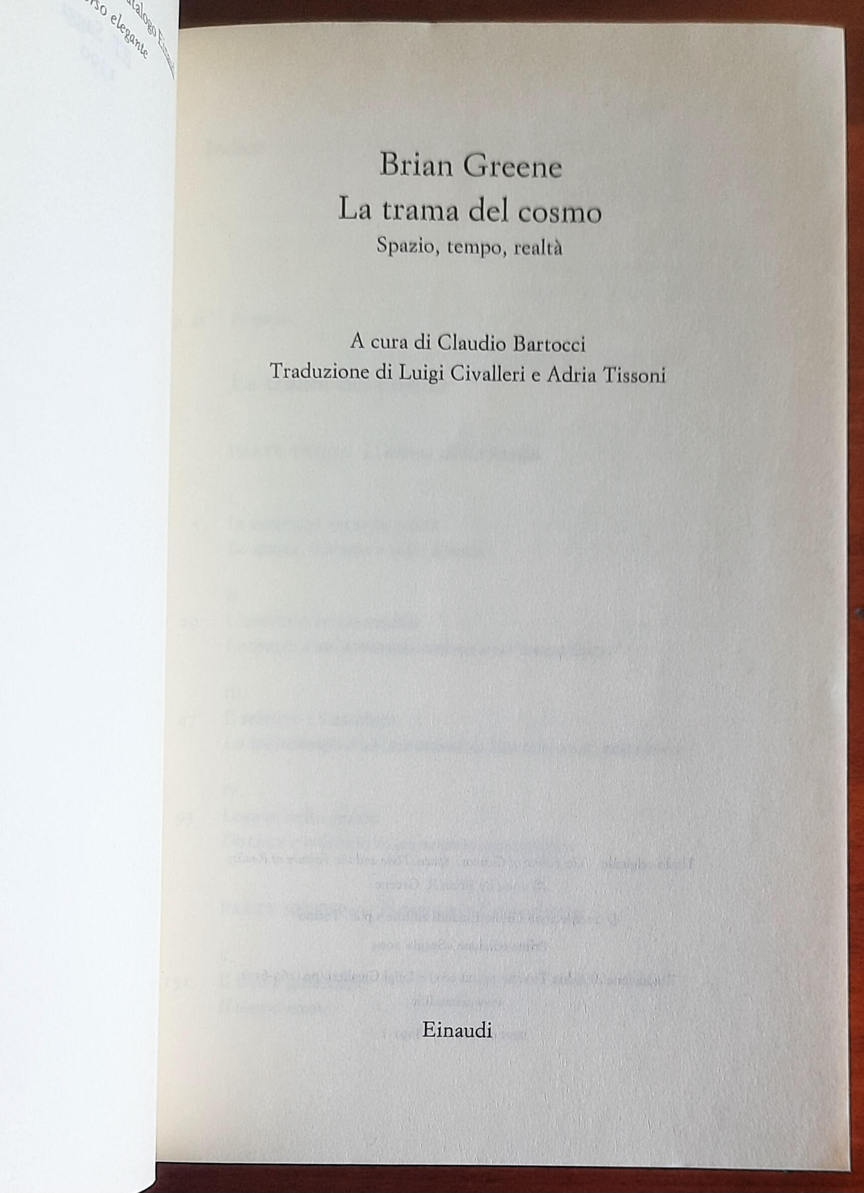 La trama del cosmo. Spazio, tempo, realtà - Brian Greene - Einaudi