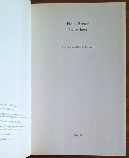 La vedova - di Fiona Barton - Einaudi