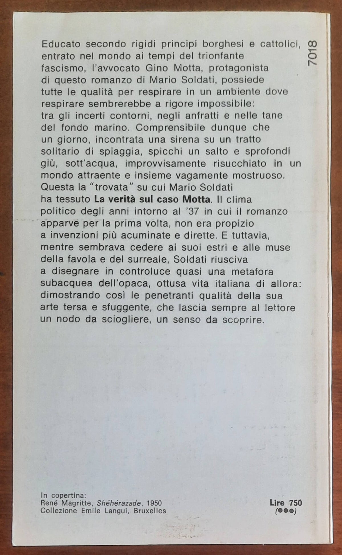 La verità sul caso Motta - di Mario Soldati - Mondadori Oscar