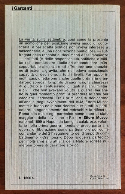 La verità sull’8 settembre - di Ettore Musco - Garzanti