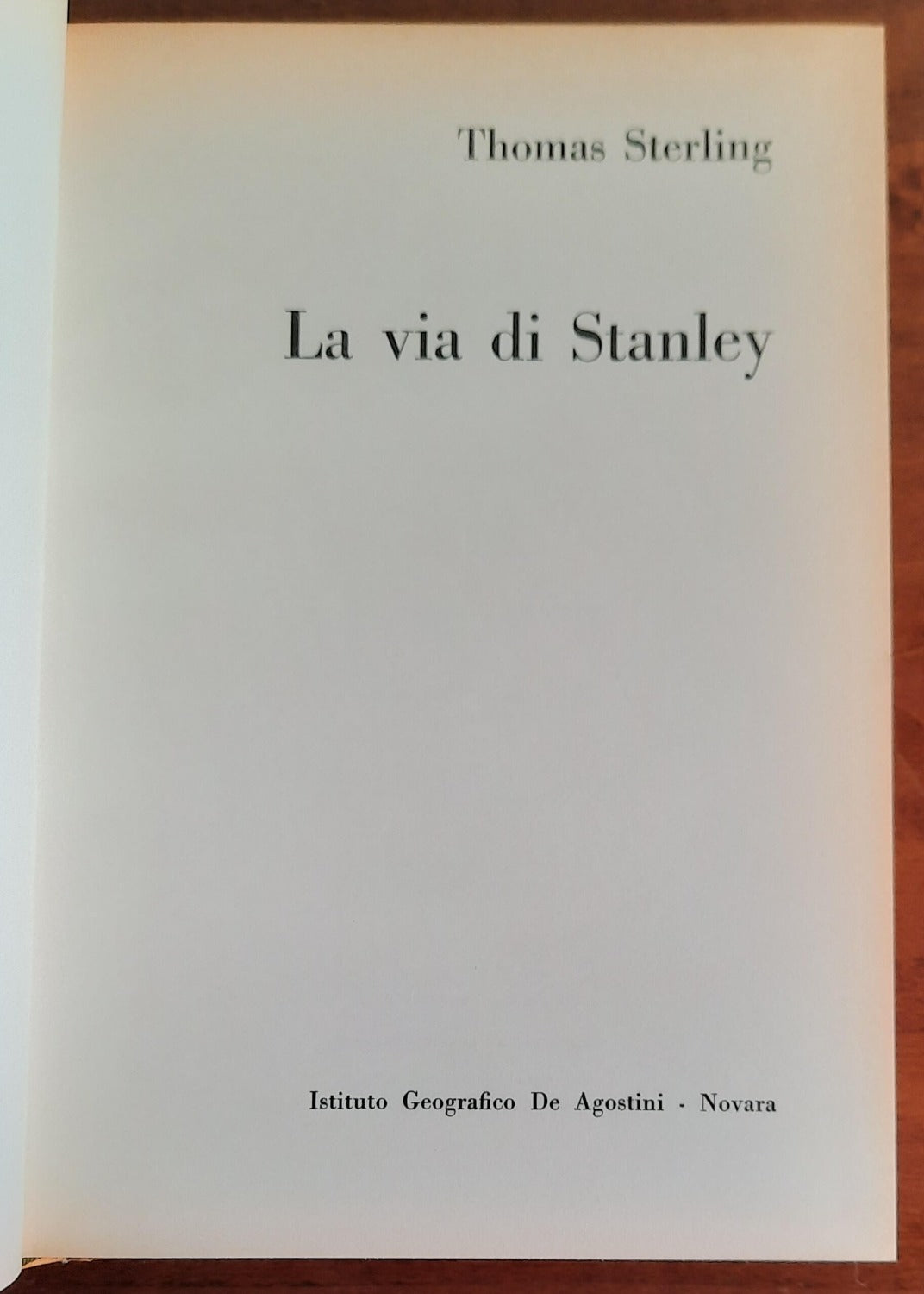 La via di Stanley - De Agostini - Libreria Biellese