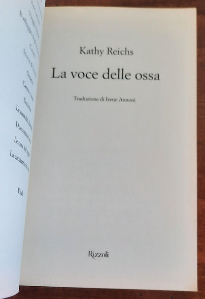 La voce delle ossa - di Kathy Reichs