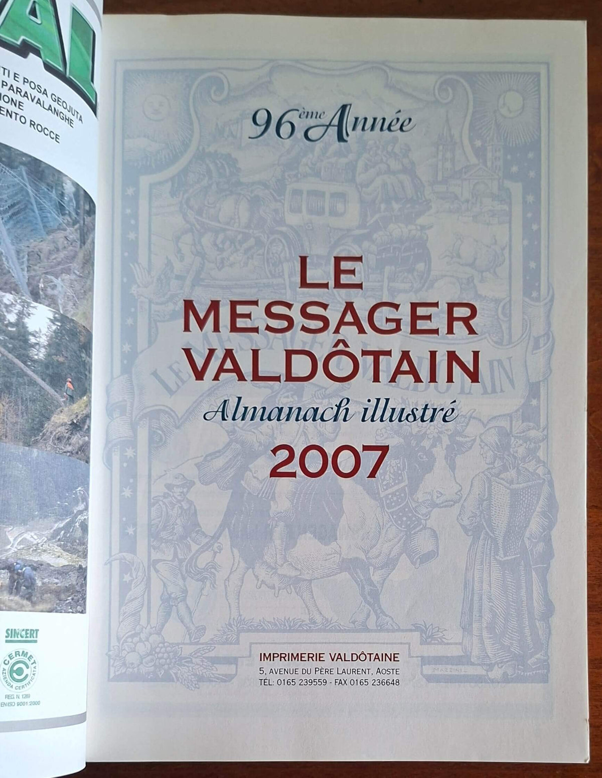 Le Messager Valdotain. Almanacco illustrato 2007 - Imprimerie Valdotaine
