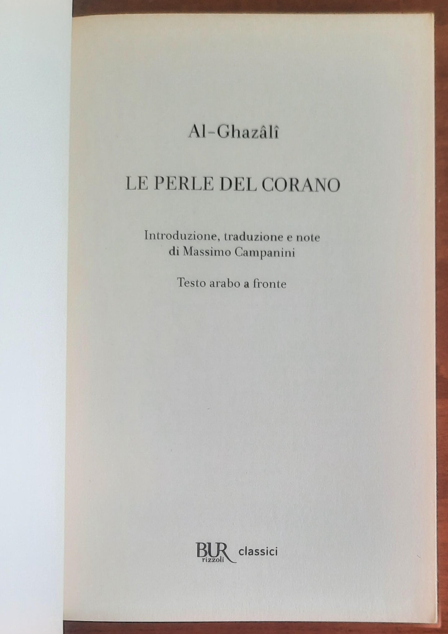 Le Perle del Corano - Abu Hamid Al-Ghazali - B.U.R.