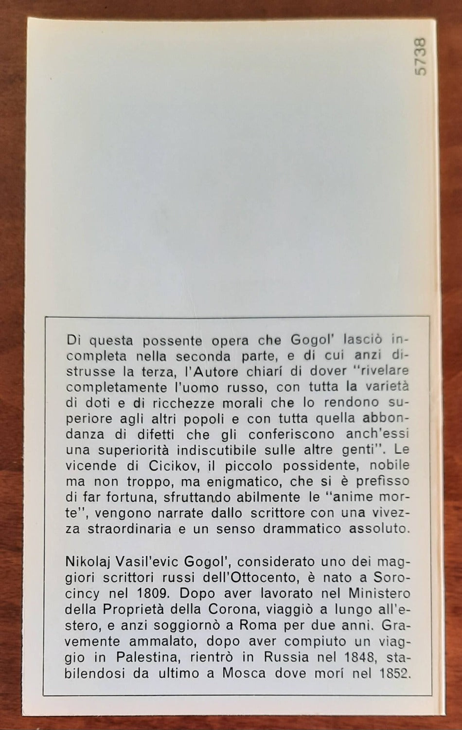 Le anime morte - di Nikolaj Gogol