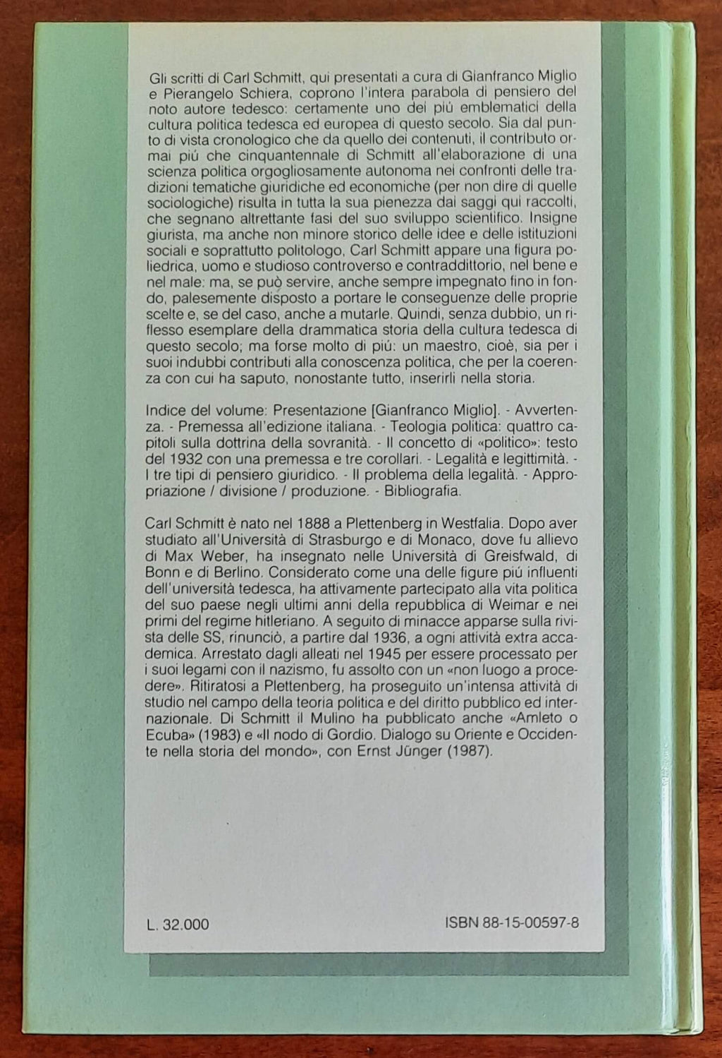 Le categorie del "politico" - di Carl Schmitt