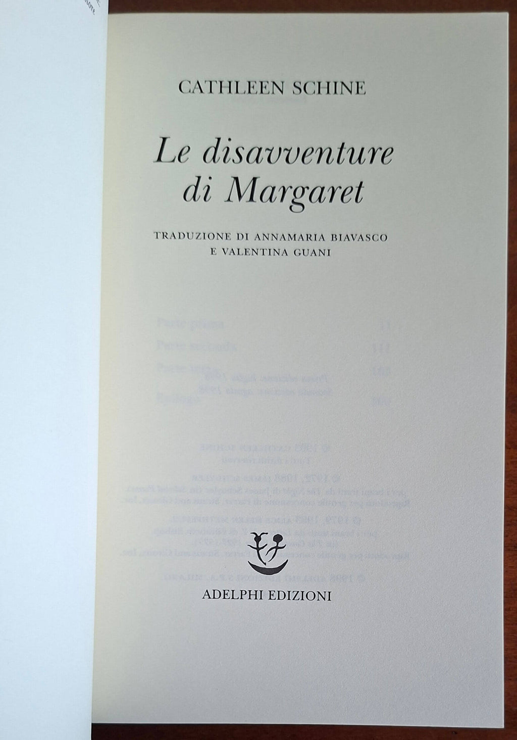 Le disavventure di Margaret - Cathleen Schine - Adelphi
