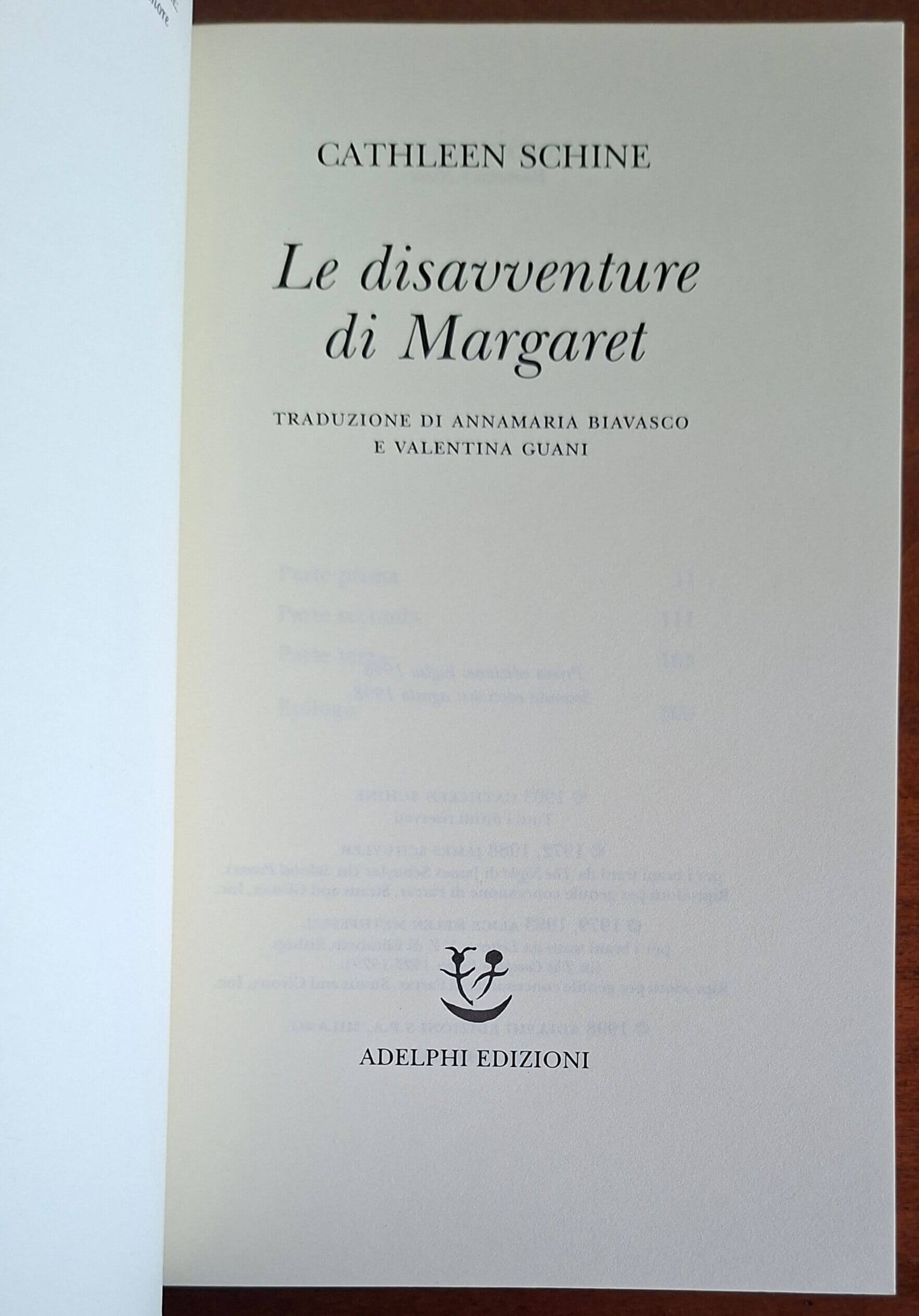 Le disavventure di Margaret - Cathleen Schine - Adelphi