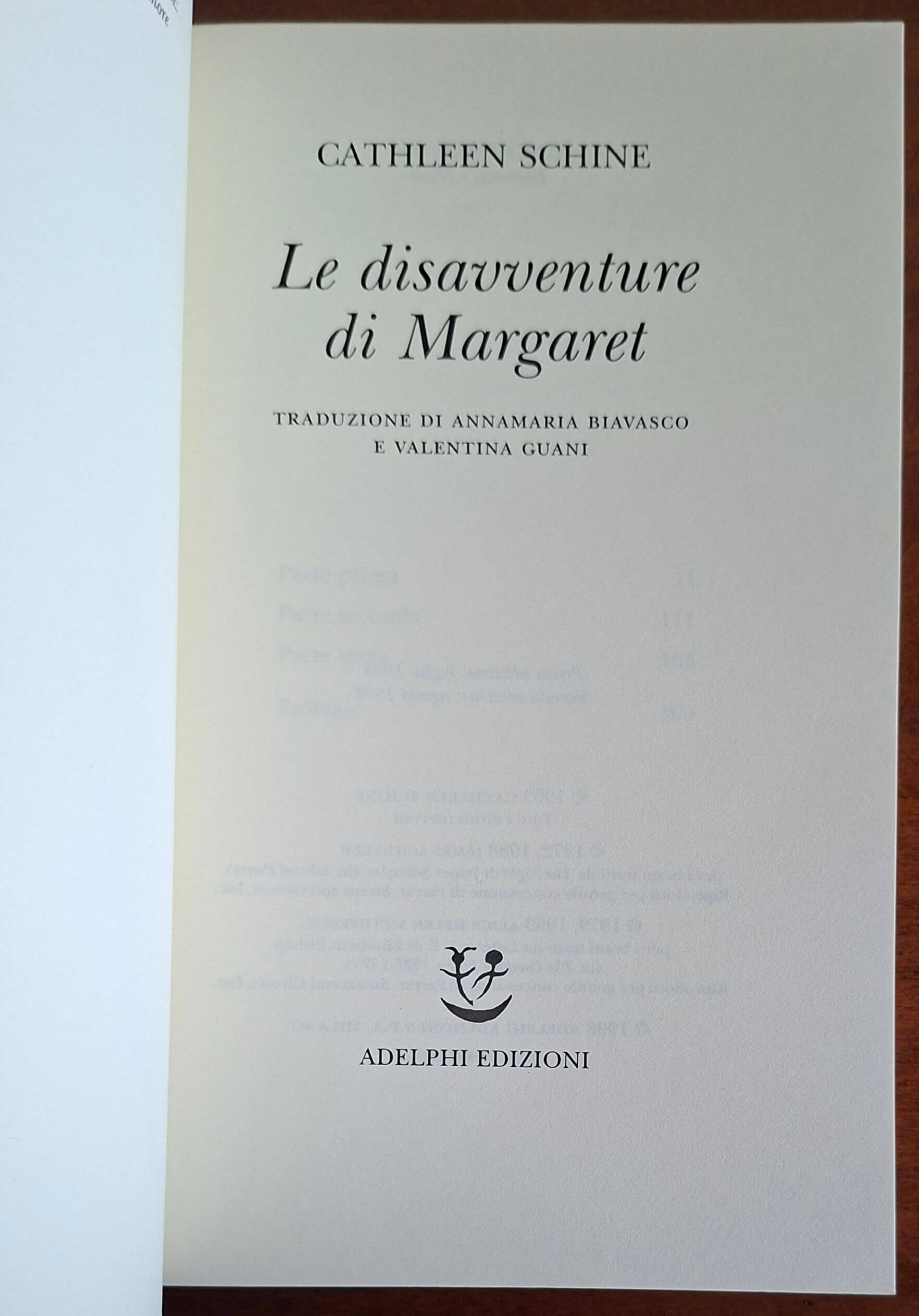 Le disavventure di Margaret - Cathleen Schine - Adelphi