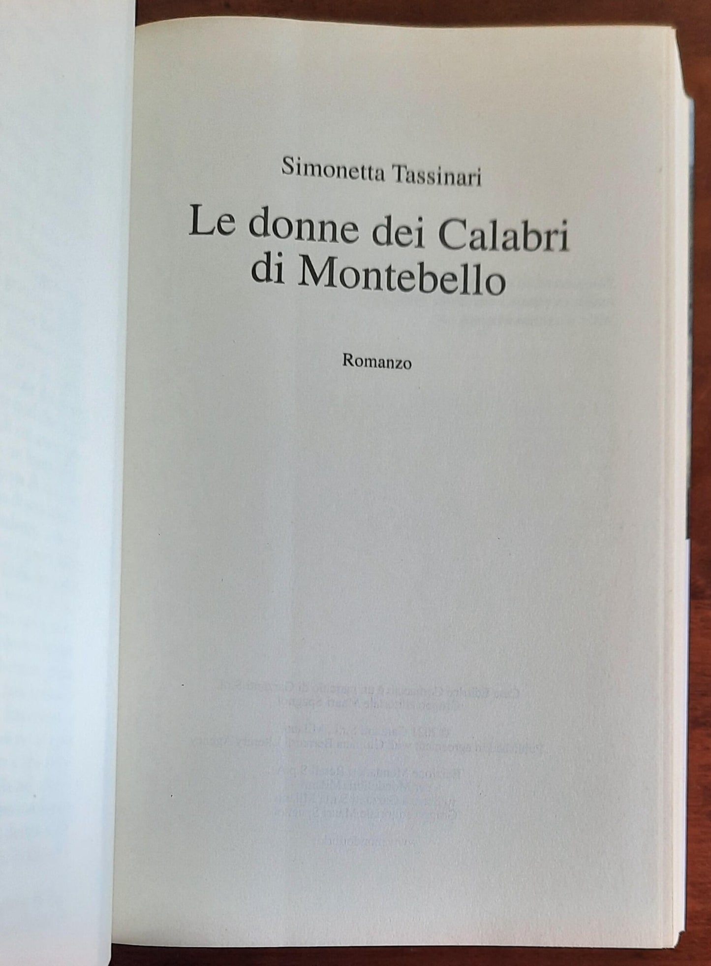 Le donne dei Calabri di Montebello - di Simonetta Tassinari