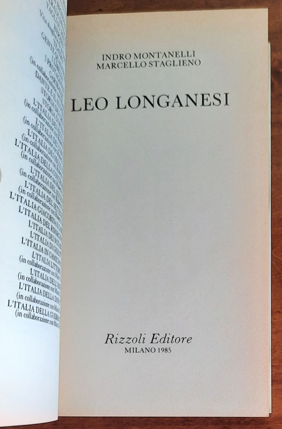 Leo Longanesi - Rizzoli - Libreria Biellese
