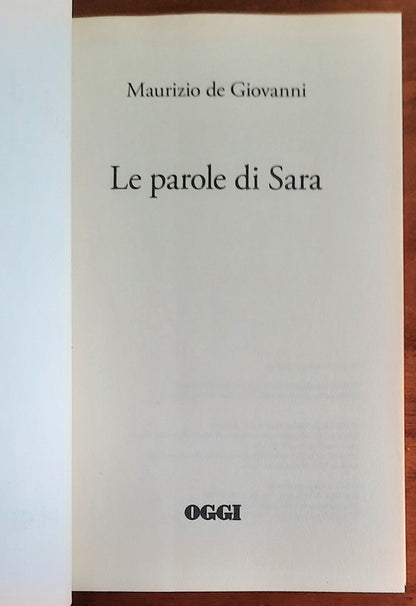 Le parole di Sara - di Maurizio De Giovanni