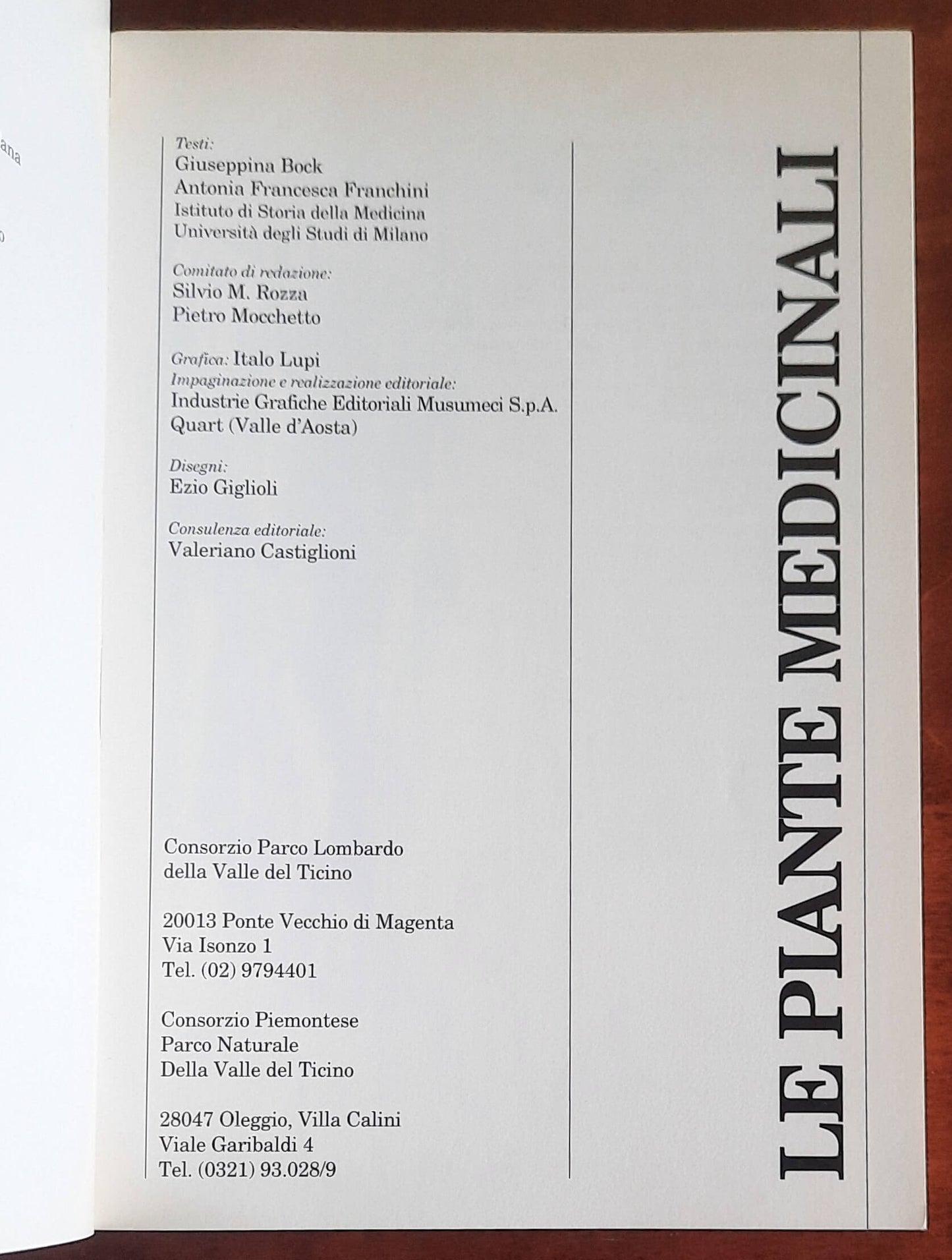 Le piante medicinali - di Giuseppina Bock, A.F. Franchini - Musumeci Editore