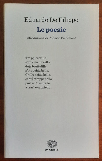 Le poesie - di Eduardo De Filippo - Einaudi