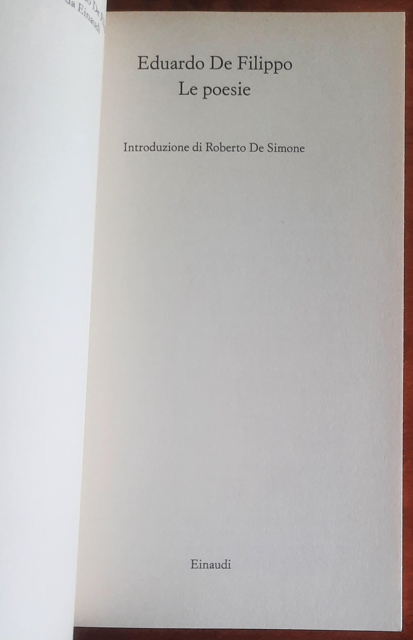 Le poesie - di Eduardo De Filippo - Einaudi