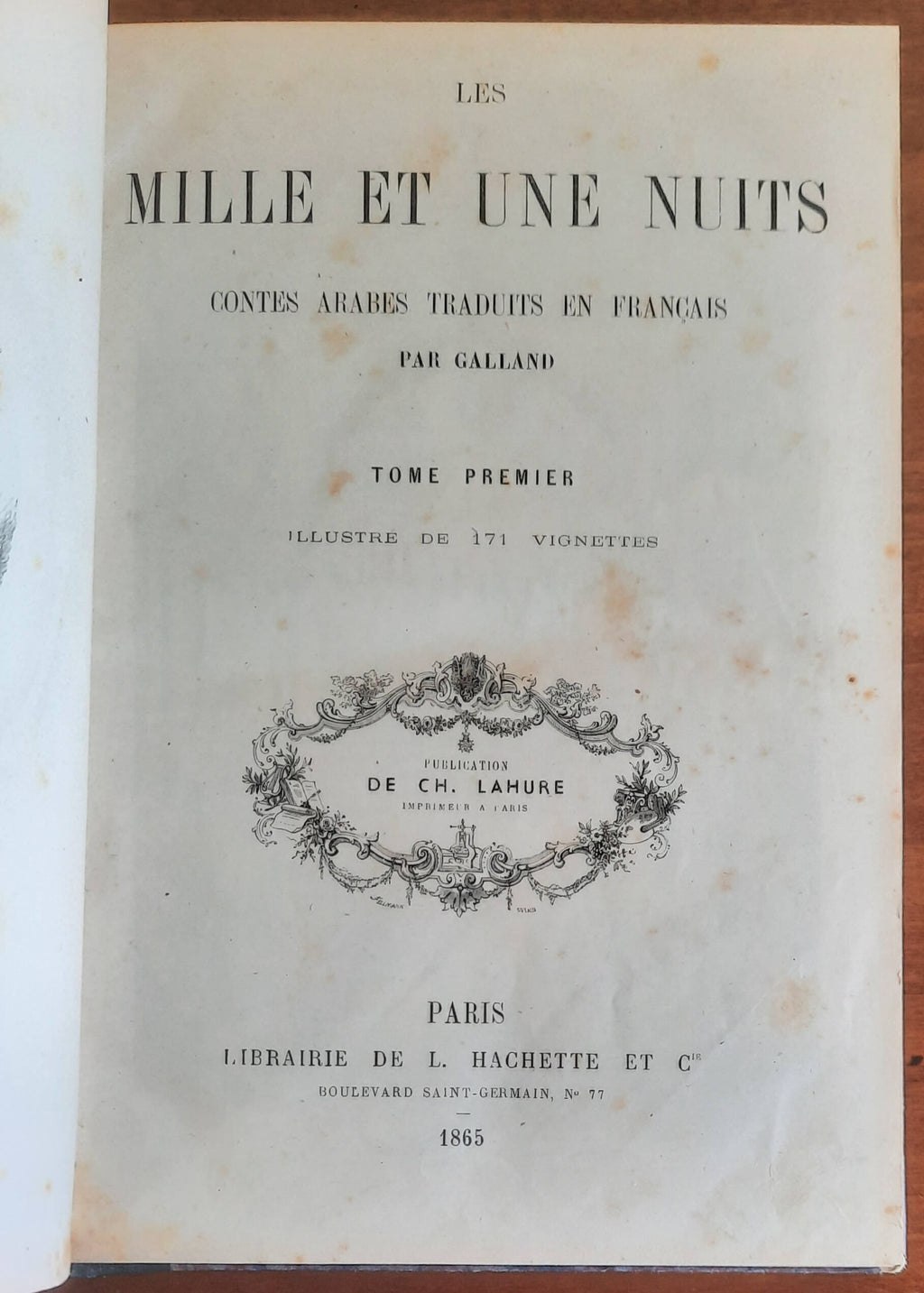 Les mille et une nuits - in 2 vol. - Libraire De L. Hachette