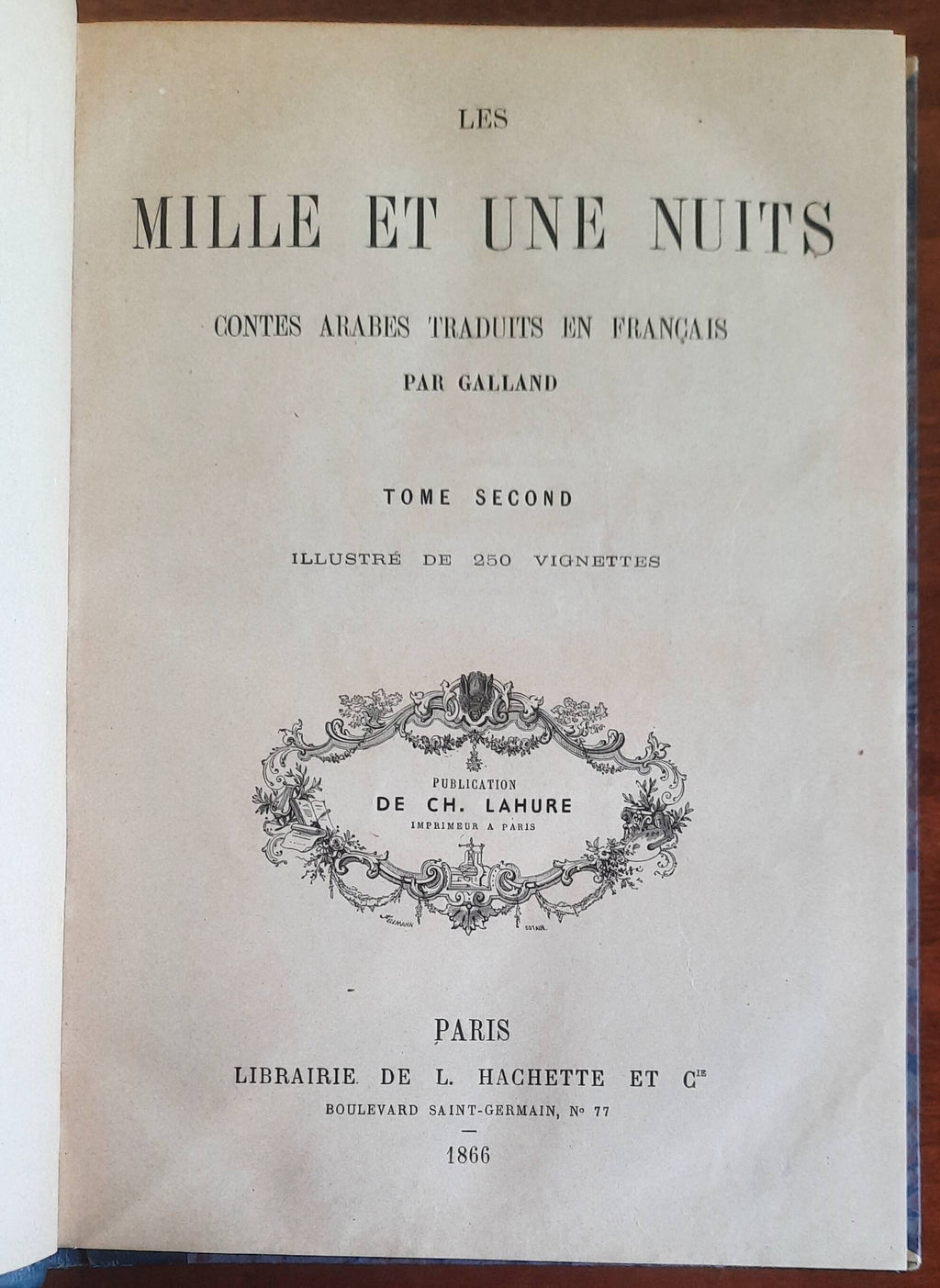 Les mille et une nuits - in 2 vol. - Libraire De L. Hachette - Libreria Biellese