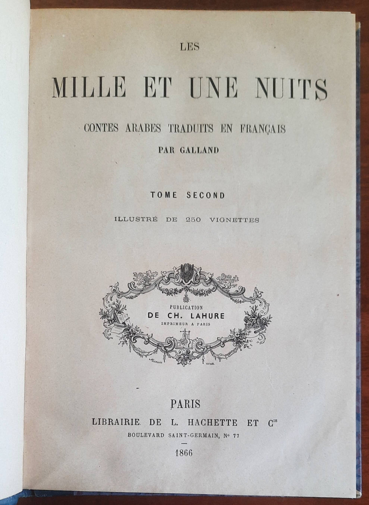 Les mille et une nuits - in 2 vol. - Libraire De L. Hachette - Libreria Biellese