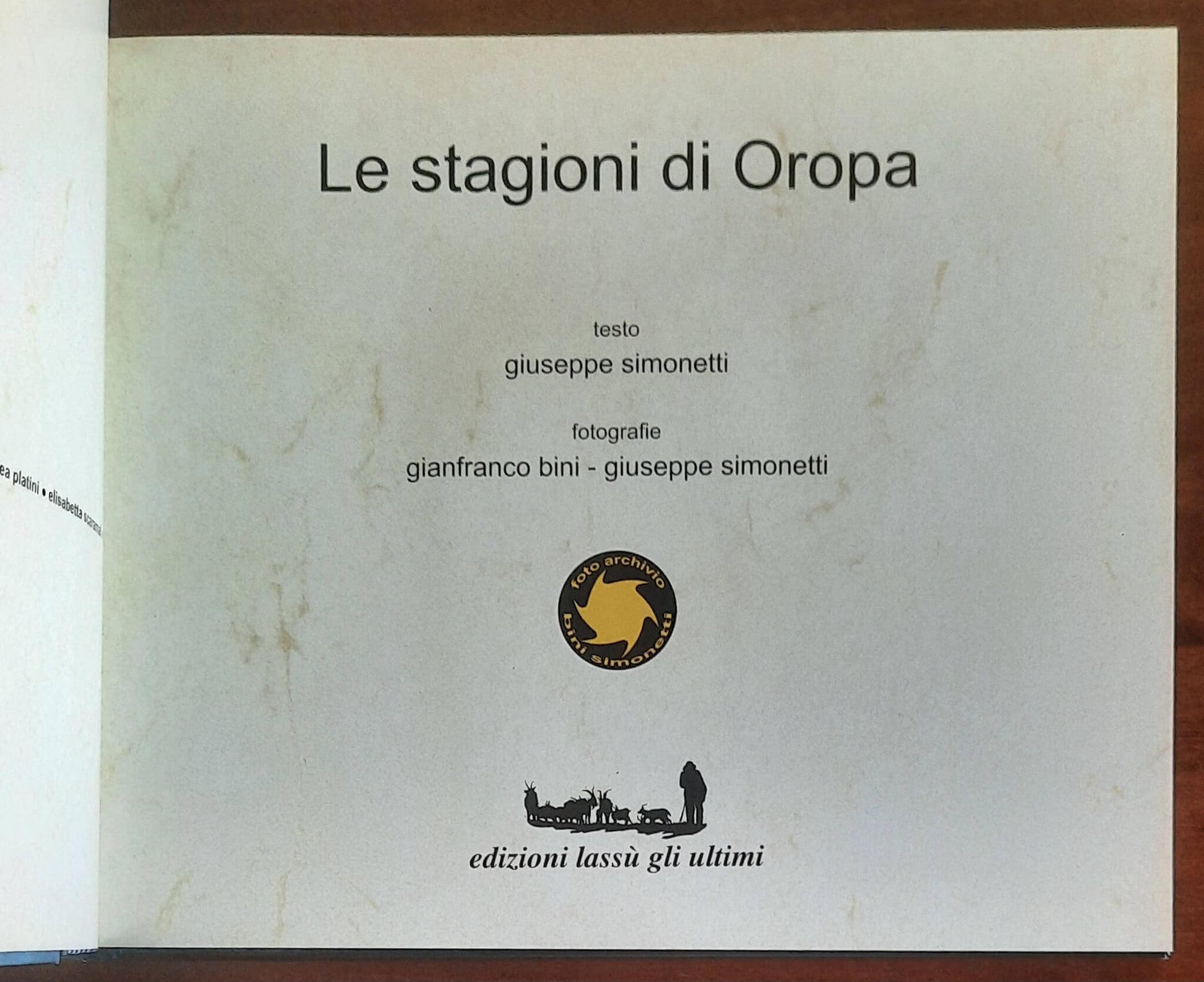 Le stagioni di Oropa - Edizioni Lassù Gli Ultimi - Giuseppe Simonetti - Gianfranco Bini