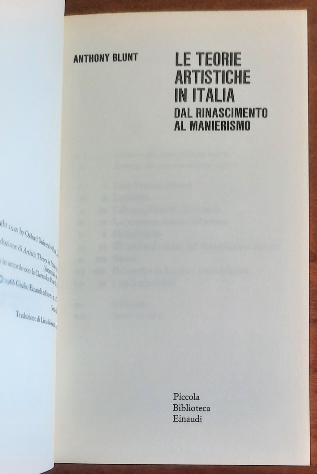 Le teorie artistiche in Italia. Dal Rinascimento al Manierismo