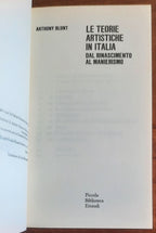 Le teorie artistiche in Italia. Dal Rinascimento al Manierismo