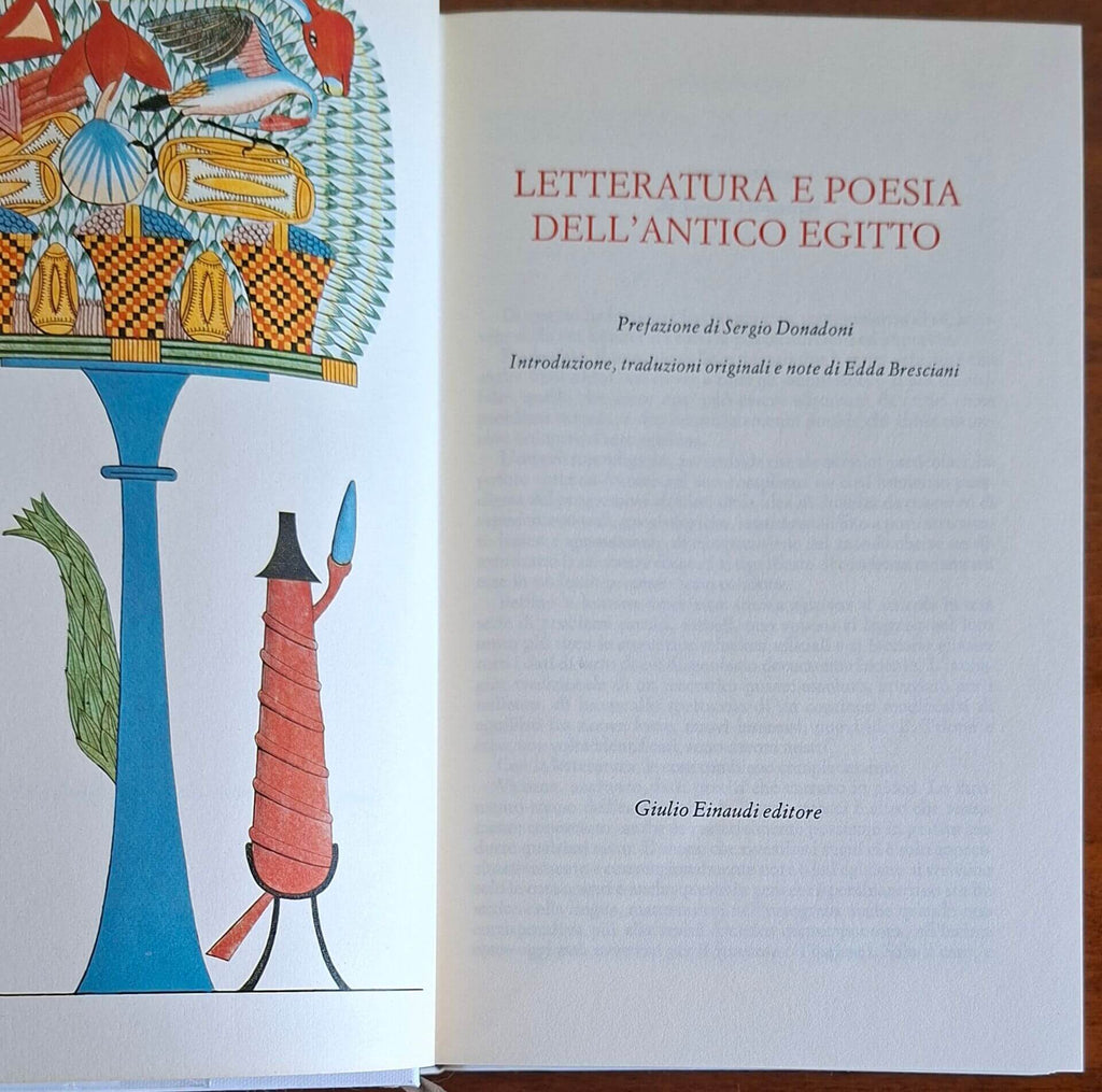 Letteratura e poesia dell'Antico Egitto - Einaudi (I Millenni)
