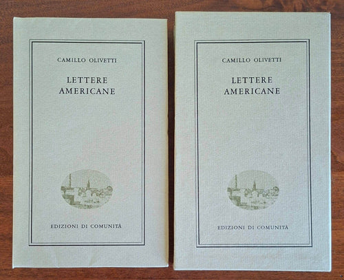 Lettere americane - Camillo Olivetti - Ediz. Di Comunità - 1968 (dicembre)