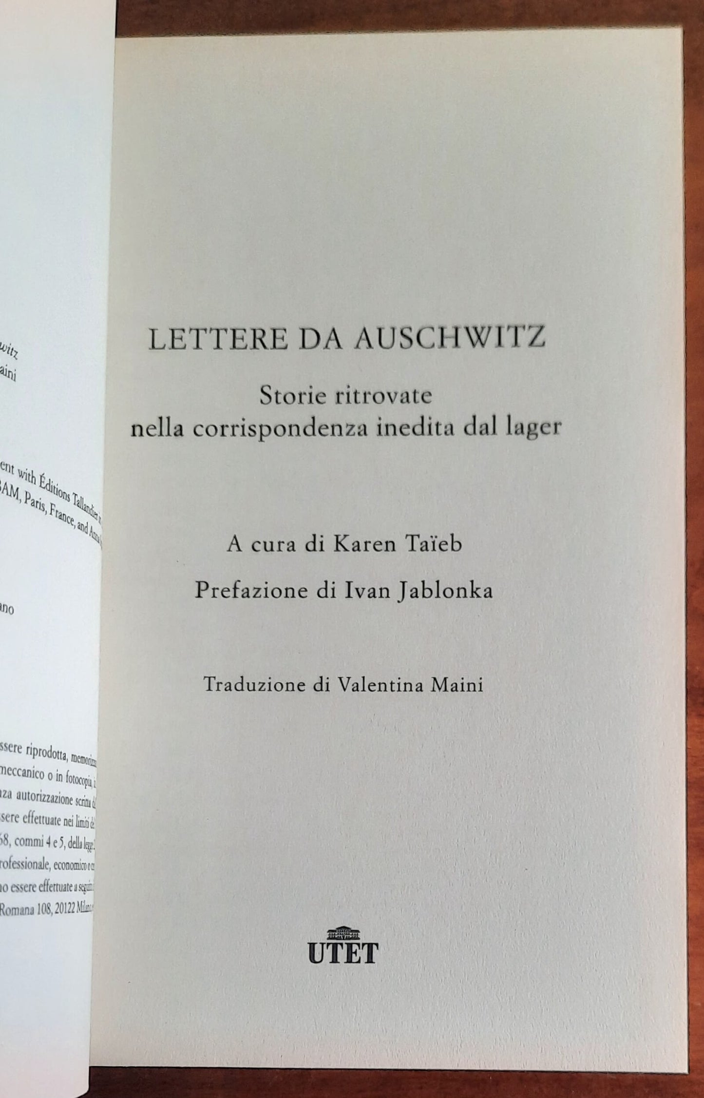 Lettere da Auschwitz. Storie ritrovate nella corrispondenza inedita dal lager