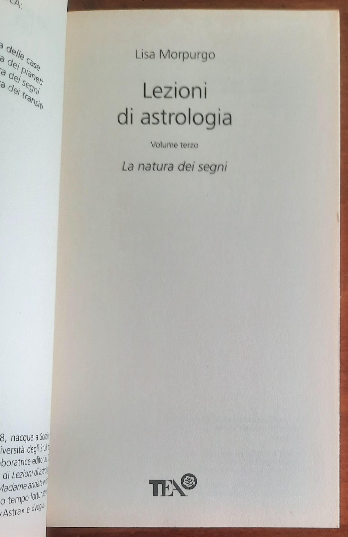 Lezioni di astrologia. Vol. 3 La natura dei segni - Tea