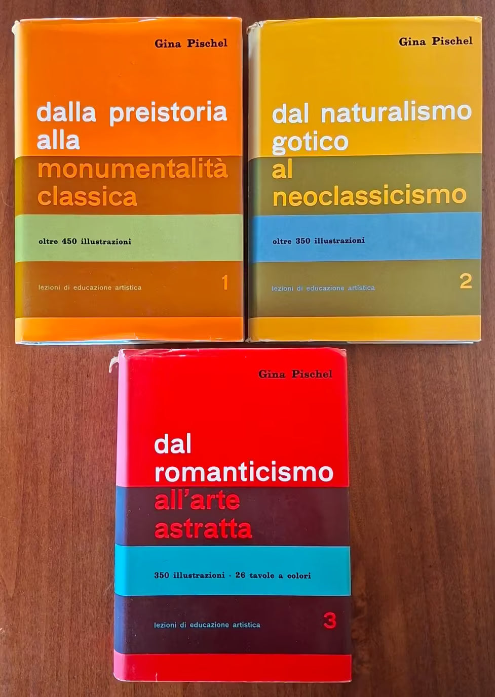 Lezioni di educazione artistica - in 3 vol. - Gina Pischel - Olivetti