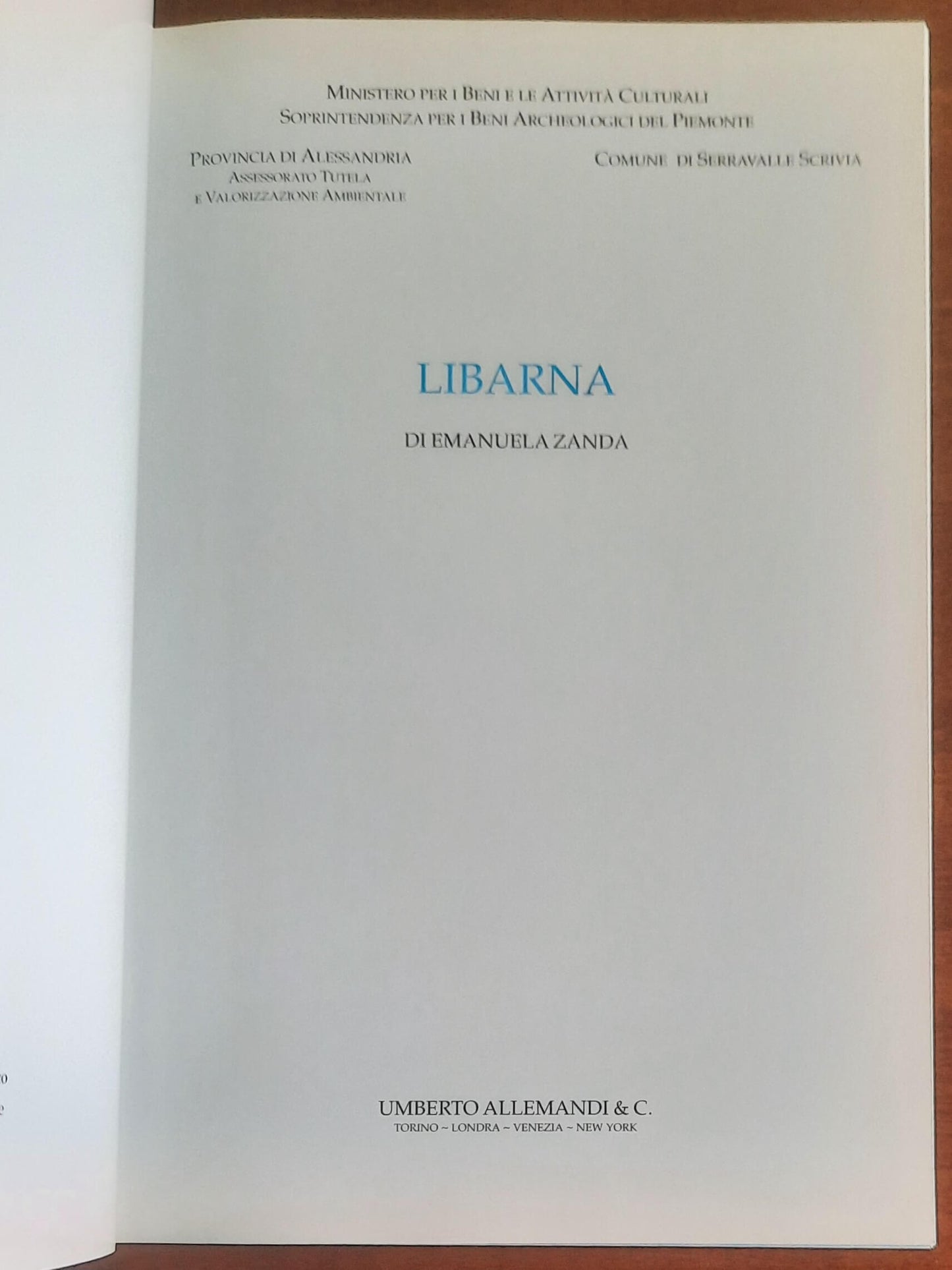 Libarna - di Emanuela Zanda - Umberto Allemandi