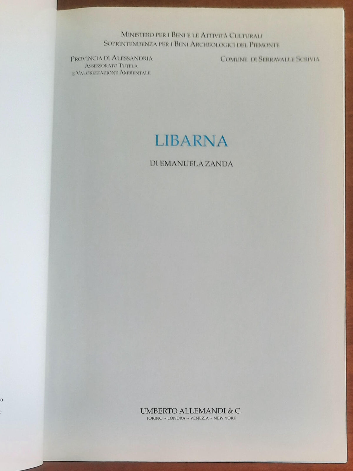 Libarna - di Emanuela Zanda - Umberto Allemandi